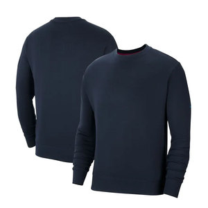 Sudadera de cuello redondo de alta calidad de algodón 100% para hombre, estampado reflectante teñido liso de invierno, logotipo personalizado, diseño en blanco, patrón sólido - Product Image 1