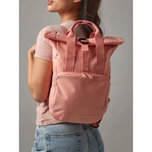 Mini Twin Handle Recycled Roll-Top Backpack Sustainable Gadgets with Dual Handles for Convenience for Promotions - Product Image 6
