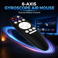 Control Remoto Inalámbrico G10S King 2.4G BT de Modo Dual con Aislamiento de Voz IR/Aprendizaje para Android TV Box PC, Logotipo OEM Personalizado, Giroscopio de 6 Ejes, Alcance de 10m