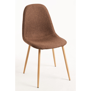 Silla de comedor de tela de roble Leo, diseño ligero sólido y extensible con estilo de granja para el hogar, la Oficina y la sala de estar - Product Image 1