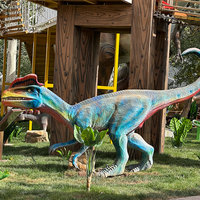 Modèle de dinosaure animatronique réaliste pour parcs d'aventure, intérieur/extérieur, pour centres commerciaux et aéroports