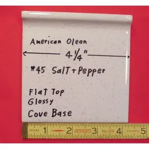 1 מחסנית-על המפרצון/בסיס אריח קרמי בסיס 4-1/4 \ "מלח אמריקאי אולין & אביזרים אריח פלפל - Product Image 1