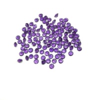 Vente en gros de rubis améthyste africain naturel de haute qualité 3 mm, taille poire, facetté, qualité AAA, violet, certifié IGI, couleur traitée thermiquement