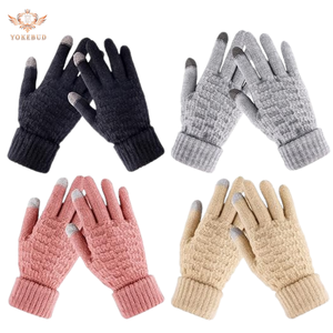 2025 Premium gros hiver mitaines mode tricot écran tactile gants pour les sports quotidiens cyclisme chaud thermique gants pour le froid - Product Image 1