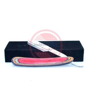 Salon Barber <b>Shaving</b> Razor Stainless Steel Single Blade Razors with Wood Handle - Product Image 6