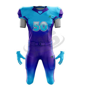 Vente en gros d'uniformes de football américain, tenues de sport personnalisées, maillots imprimés, ensemble de 2 pièces avec maillot de football américain, nouvel arrivage - Product Image 2