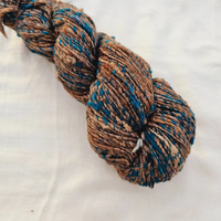 100% fil de soie naturel Tussar non teint recyclé poids fin tricot à la main tissage teint motif