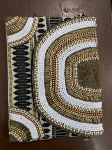 New Design 2026 Luxury Classic Magnetic Crystal Beaded <b>Clutch</b> with Cross-Body Strap Elegant Silk Evening Handbag for Parties - Product Image 5
