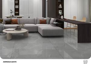 Carreaux de mur et de sol en porcelaine élégants 600x1200, finition marbre brillant, installation sans joint, parfaits pour les intérieurs luxueux - Product Image 2