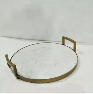 Fanciable Plaqué Fer et Métal Designer Rectangle Forme Plateau De Service De Nourriture De Mariage À La Main - Product Image 5