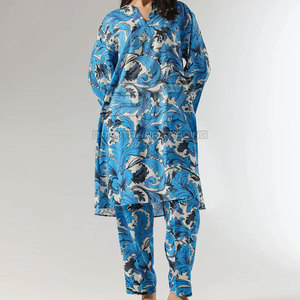 ชุดลำลอง คอลเลคชั่นแฟชั่นชัลวาร์ คามีซ ลายพิมพ์ล่าสุด สไตล์ปากีสถาน ผ้าฝ้าย ชัลวาร์ คามีซ ปากีสถาน - Product Image 2