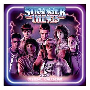 Calendrier mural et de table Stranger Things 2025, design imprimé sur papier avec horloge et mini-affiches pour exposition - Product Image 2