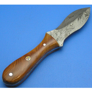 Couteaux de chasse en acier Damas de haute qualité à 100%, manche en bois, lame fixe en acier Damas, couteau personnalisable, vente chaude - Product Image 4