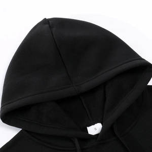 Sweat à capuche épais et lourd pour homme, 100% coton, doublé en polaire, grande taille, anti-boulochage et respirant, idéal pour l'hiver - Product Image 2