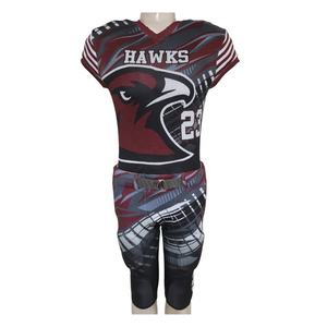Uniforme de Jersey de Fútbol Americano Corto, Transpirable, Fácil de Usar, con Estampado por Sublimación Personalizado, Ropa de Equipo, Talla Grande, Servicio OEM, Anti-UV - Product Image 2
