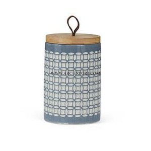 Pots en étain de cuisine de nouveau style faits à la main de conception standard avec couvercle en bois Pots uniques de nouvelle arrivée en métal de forme ronde de la meilleure qualité - Product Image 1