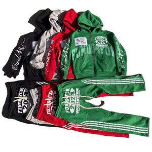 Conjunto Deportivo Térmico de Invierno Personalizado, Sudadera con Capucha y Pantalones Deportivos Estilo Urbano, Lavado Ácido con Impresión Serigrafiada, Chándal para Hombre - Product Image 5