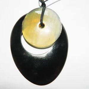 Collar de Cuerno de Búfalo Natural de Alta Calidad para Mujer, Cadena Larga, Joyería de Moda, Estilo Bohemio, Hecho a Mano - Product Image 1