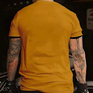 T-shirts en coton surdimensionnés pour hommes avec impression de logo personnalisé pour l'été Étiquettes de broderie personnalisées et marque OEM - Product Image 6