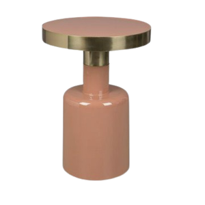 Mesa auxiliar de Metal con revestimiento de polvo brillante, mesa auxiliar moderna, mesa auxiliar superior redondeada de gran venta para el hogar, oficina, dormitorio, Hotel - Product Image 6