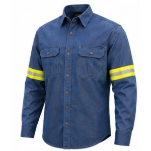 Welding fr <b>Shirt</b> Heavy Duty <b>Flame</b> Resistant Washable Long Sleeve Fr Working Clothing Cotton fr Promotion100% Cotton - Product Image 5