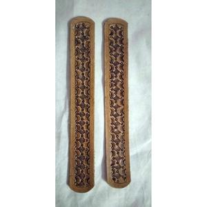 New Arrival Genuine <b>Leather</b> Western Hand Tooled and Hand Painted <b>Leather</b> <b>Bracelet</b> for Export Selling From India - Product Image 6