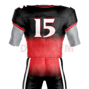 Uniforme de Fútbol Americano de Diferentes Estilos y Colores Lisos, Transpirable, de Secado Rápido, Manga Corta, Personalizable y Cómodo - Product Image 6