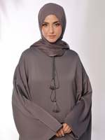 Robes simples à manches longues Abayas Ensemble deux pièces Costume décontracté Vêtements musulmans Robes pour femmes Abaya personnalisé en gros