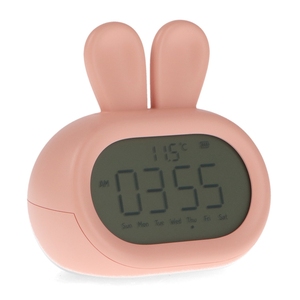 Sveglia per bambini Leduni con luce calda, timer digitale ricaricabile per neonati e bambini - Product Image 5