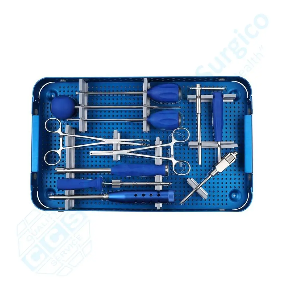 Premium Manufacture Bone Spine Surgery Orthopedic Surgical Spinal System Instruments Anterior Cervical Plate Instrument Set
