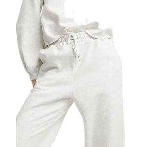 2025 nouveaux modèles survêtement personnalisé 100% coton polaire 300Gsm femmes surdimensionné deux pièces ensembles femmes survêtement - Product Image 2