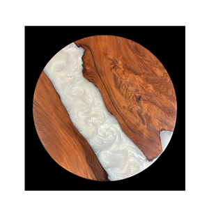 Producto de diseñador superior Lazy Susan de madera y resina con logotipo personalizado de calidad superior Susan de madera y resina para la venta - Product Image 4