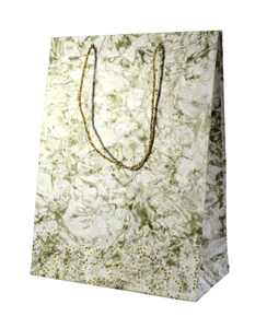 Beau sac cadeau de luxe en papier kraft blanc personnalisé avec votre propre logo style pliant pour le shopping - Product Image 2