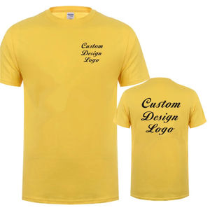 Venta al por mayor 100% algodón hombres Camiseta de manga corta de alta calidad suelta ajuste bordado pantalla impresa camiseta para hombre - Product Image 2