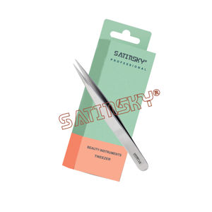 Pinzas Profesionales para Cejas de Acero Inoxidable con Punta Inclinada, Instrumentos de Belleza, Productos de Alta Calidad - Product Image 3