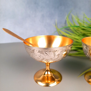 ชามทองเหลืองทองแดงอุปกรณ์ครัวโต๊ะสำหรับคัพเค้กอุปกรณ์เสริมสำหรับไอศครีมที่เก็บพลังงานด้วยมือดีไซน์ล่าสุด - Product Image 4