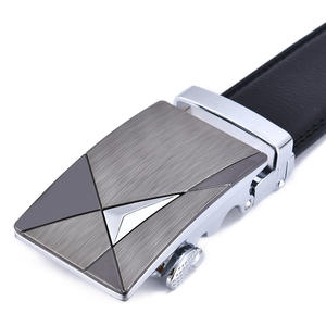 Ceinture en cuir et acier pour homme, prix d'usine, OEM, ODM, vente en gros, haute qualité, logo personnalisé |   Classique, décontracté et respirant - Product Image 2