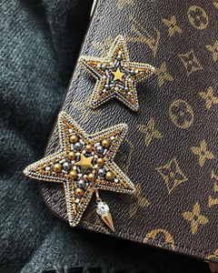 Broche bordado DIY, broche accesorio bordado, tela artística, broche de puntada creativa, mano de lujo real hecha a mano - Product Image 5