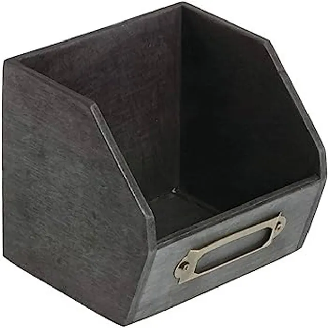 Tyle Caddy-Caja organizadora de escritorio con control remoto, soporte de madera para almacenamiento de cerveza, bares y cocinas