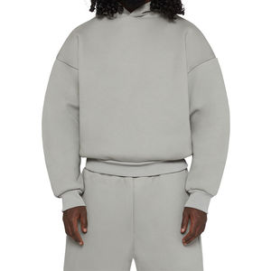 Personalizado de alta calidad de poliéster/mezcla de algodón de lana sudaderas para hombre de talla grande de gran tamaño pesado sudaderas primavera bordada - Product Image 1