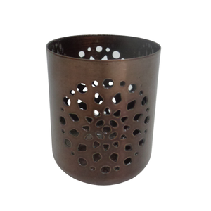 Nouveau bougeoir décoratif carré de l'avent en aluminium bougeoir fini en marbre pour noël et décor de table - Product Image 6