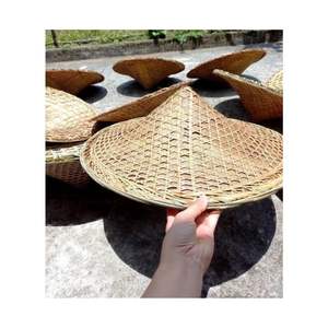 หมวกทรงกรวยไม้ไผ่เวียดนามสีน้ำตาลเป็นมิตรกับสิ่งแวดล้อม - Product Image 1