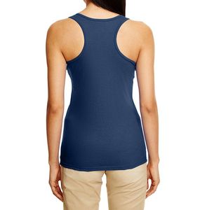 Débardeur unisexe doux et décontracté de haute qualité Logo personnalisable Débardeur en coton bleu à bas prix pour femmes et hommes - Product Image 6