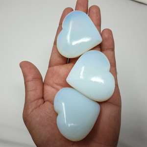 Corazones de cristal al por mayor-Corazón de piedras preciosas de opalita-Corazones curativos de opalita a granel-Cristales de meditación Curación a granel - Product Image 5