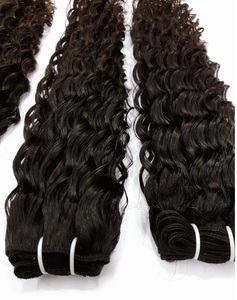 2023 Hot Deal Peluca de onda rizada natural de alta calidad con cabello indio Extensiones de cabello de onda natural caliente sin procesar para mujeres - Product Image 3