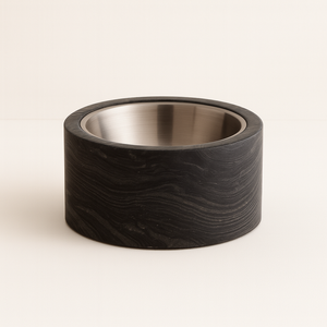 Red Marble Single Pet Bowl with Removable Stainless Steel Insert Heavy Duty Designer Dog and Cat <b>Feeder</b> Luxury Stone Easy Clean - Product Image 5