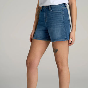 Shorts de Mezclilla Ajustados Azules para Mujer, de Primera Calidad, Marca Privada, Última Moda, Precio Económico, Servicio OEM - Product Image 5