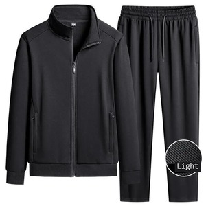 Ensemble de survêtement sport à capuche en nylon/coton printemps automne fin décontracté pour homme sweat-shirt et pantalon deux pièces - Product Image 2