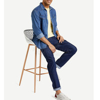 Pantalones Vaqueros de Hombre, Estilo Moderno, Corte Recto, Tejido Ligero, 100% Algodón, Alta Calidad, Uso en Exteriores, Secado Rápido