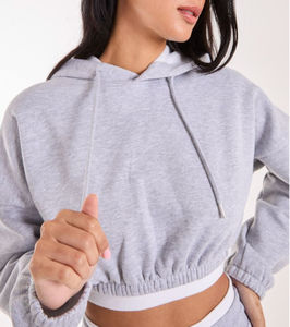 Pantalon de survêtement à capuche oversize French Terry Wide Straight Contrast Waistband Drawstring Eco-Friendly Winter - Product Image 3